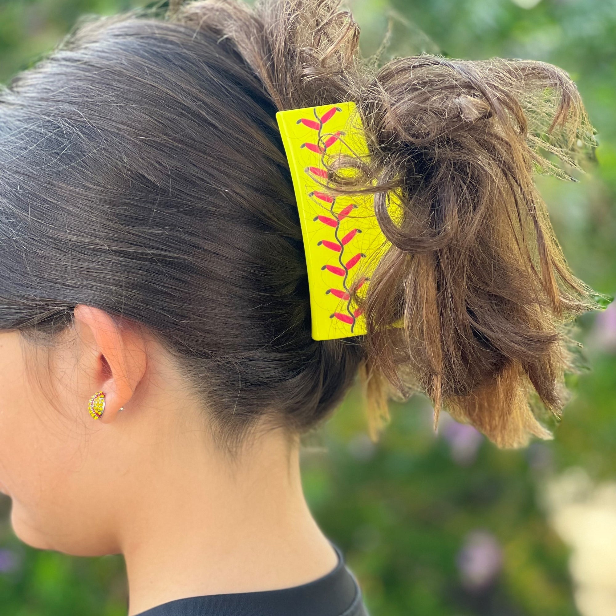 Softball Claw Clip Hair Accessories for Girls