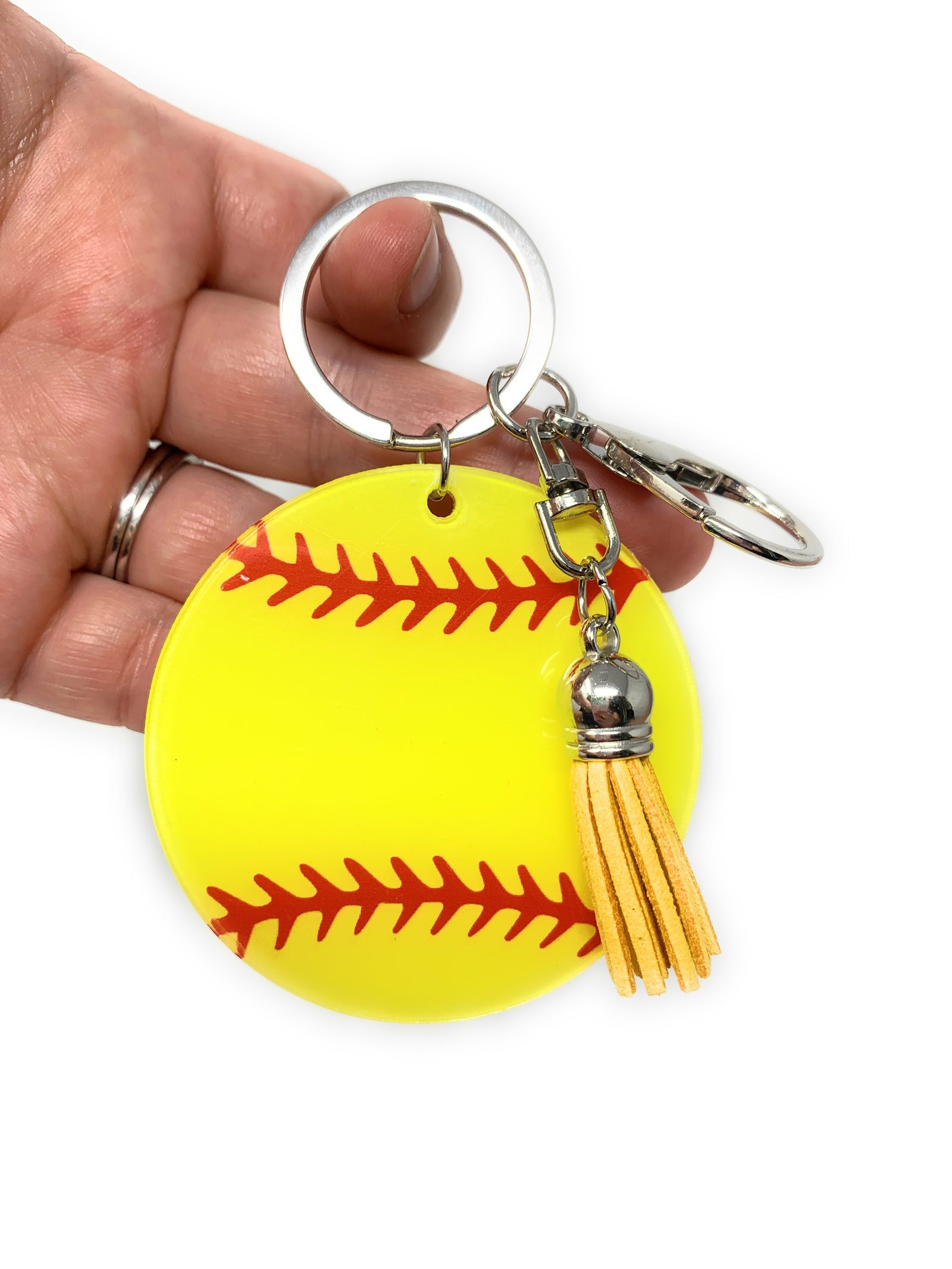 Softball Keychain Blank, Softball Team Gift Idea