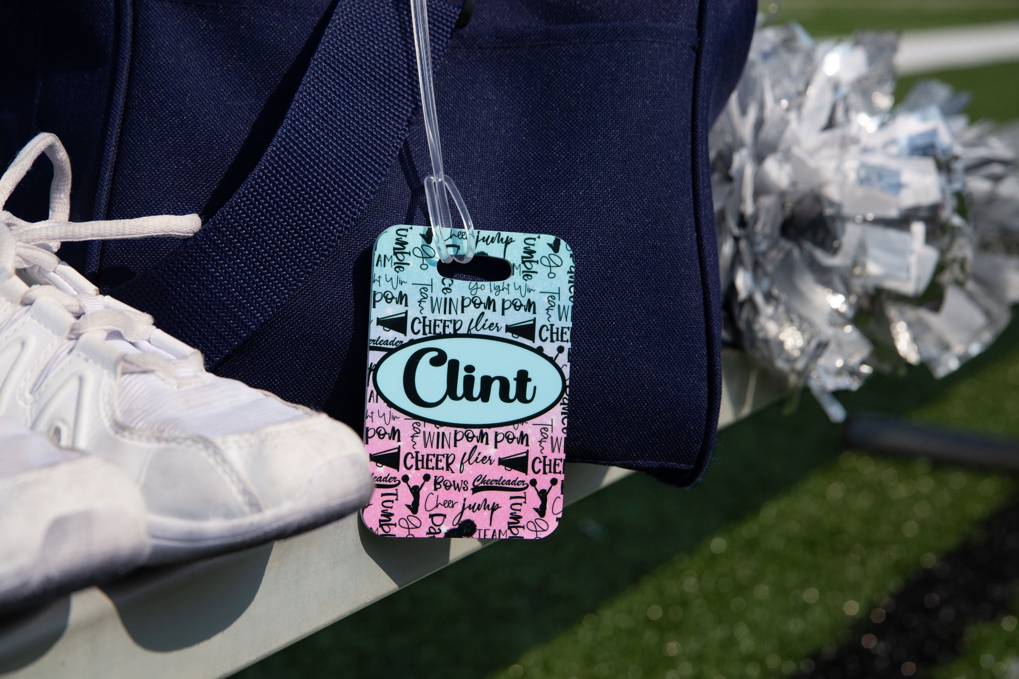 Cheer Backpack Tags Personalized Cheer Bag Tag Gift for Cheerleader