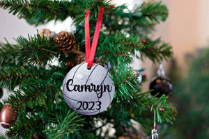 Volleyball Christmas Ornament for Kids