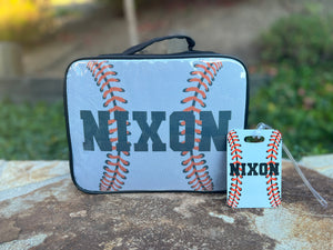 Personalized Baseball Lunch Box for Boys
