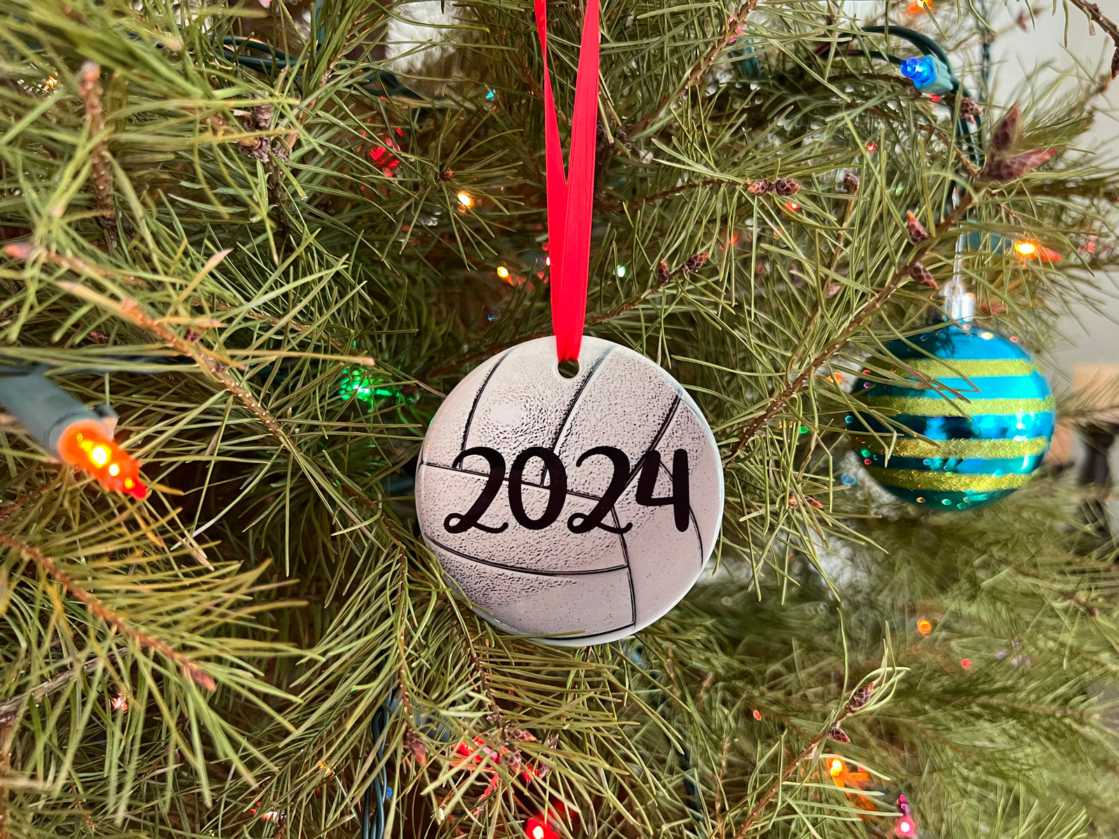 Volleyball Christmas Ornament for Kids 2024