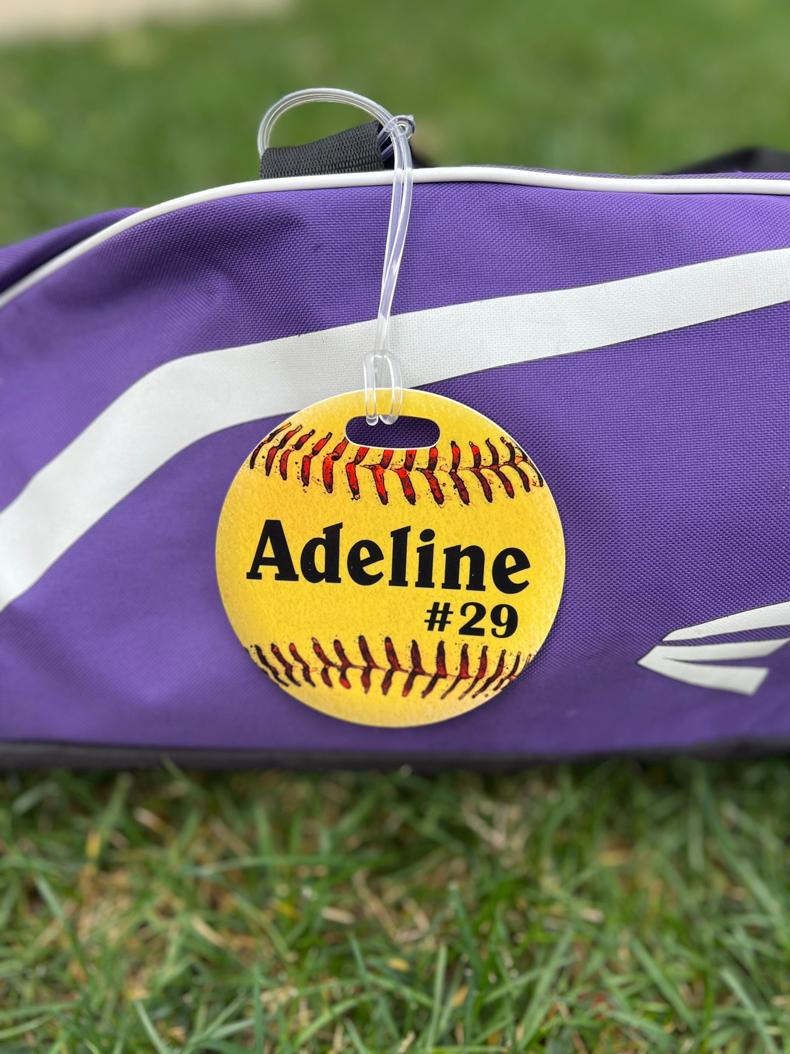 Softball Bag Tag, Personalized Gift for Girls Team