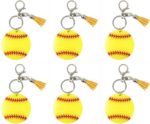 Softball Keychain Blank, Softball Team Gift Idea