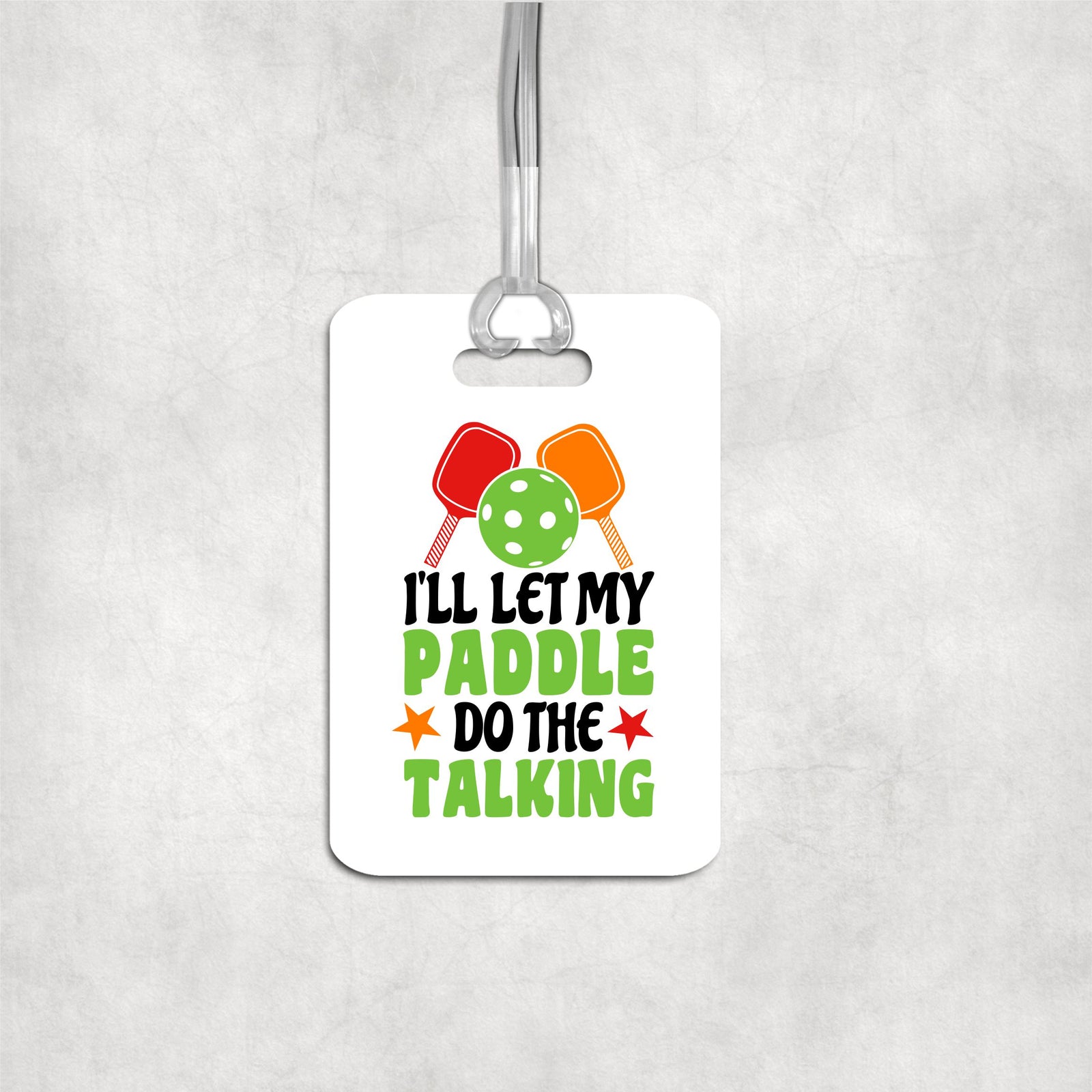 Pickleball Bag Tag for Men and Women - Gift for Player