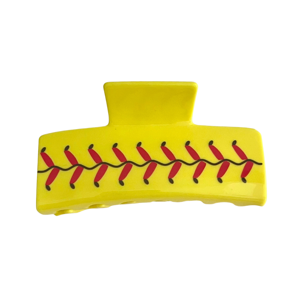 Softball Claw Clip Hair Accessories for Girls