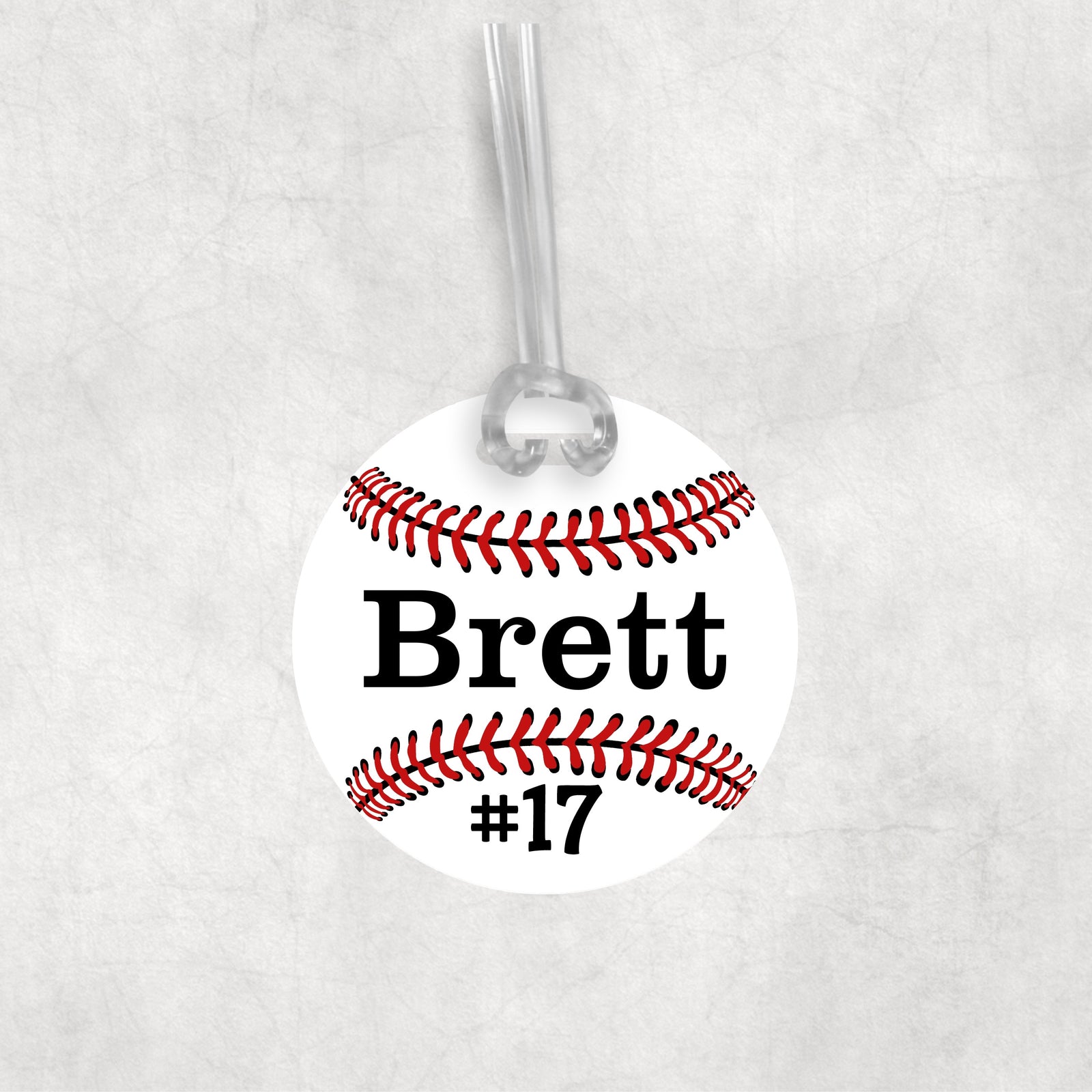 Baseball Bag Tag, Personalized Gift for Boys Team