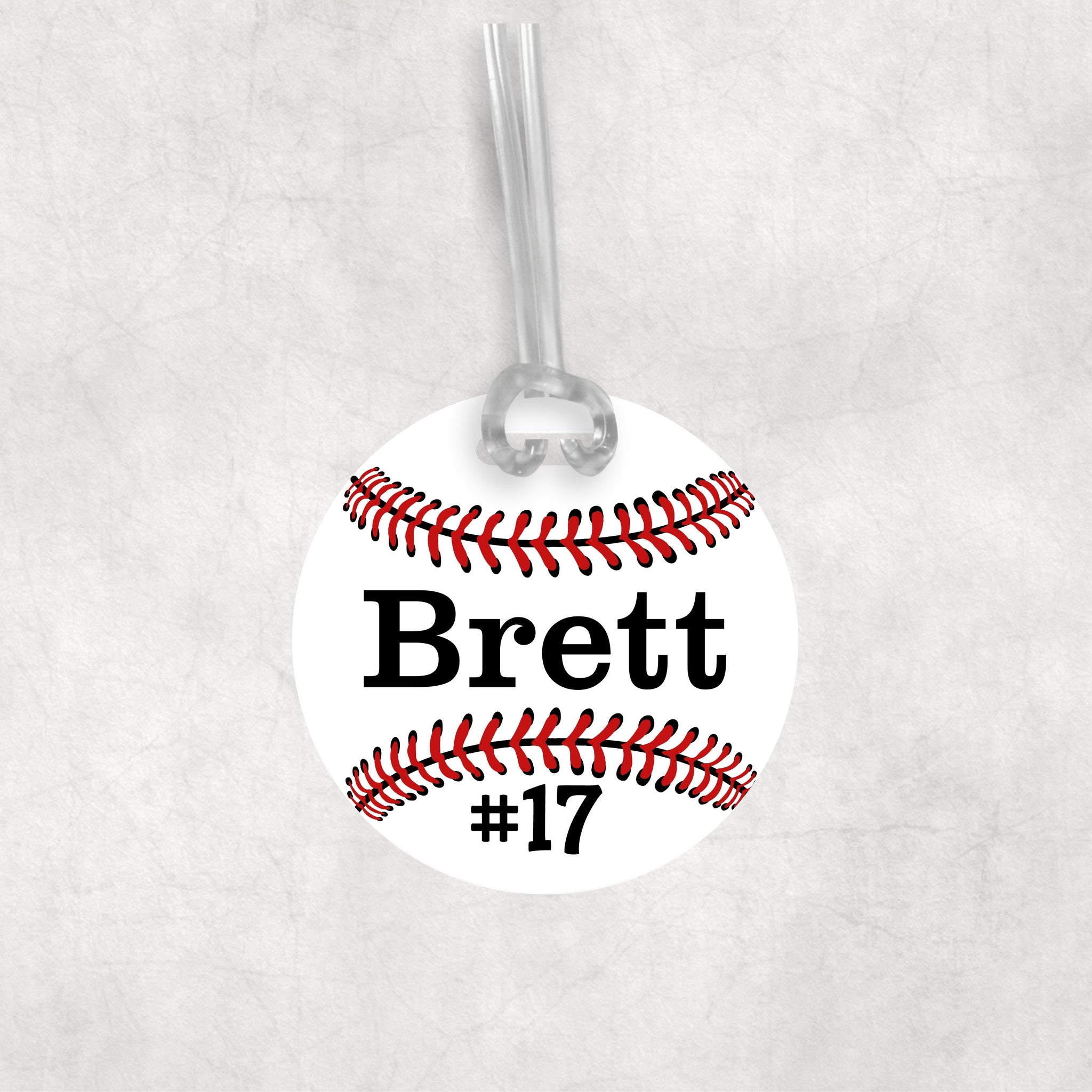 Baseball Bag Tag, Personalized Gift for Boys Team