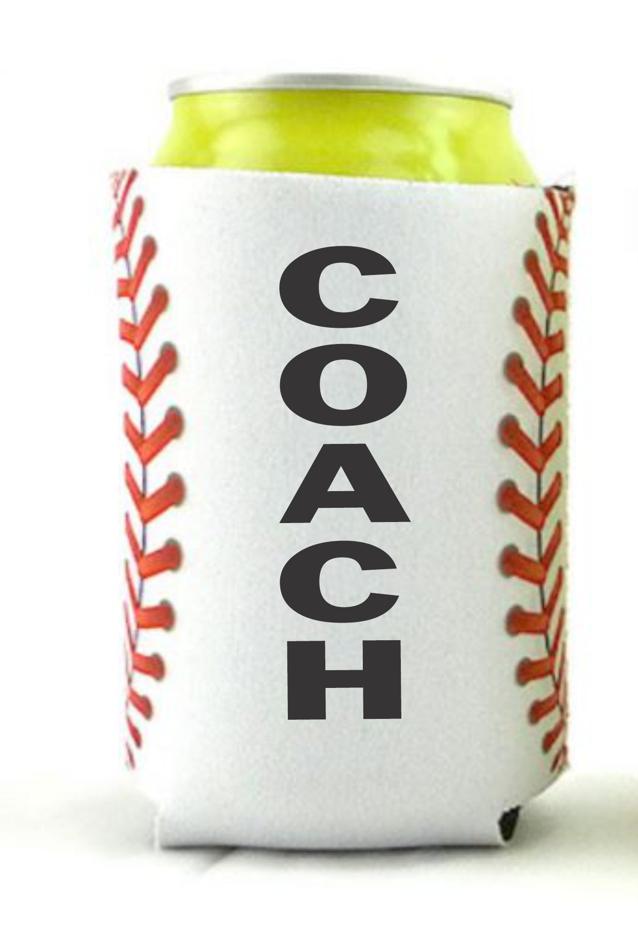 Baseball Coach Gift for Men Neoprene Can Holder Sleeve