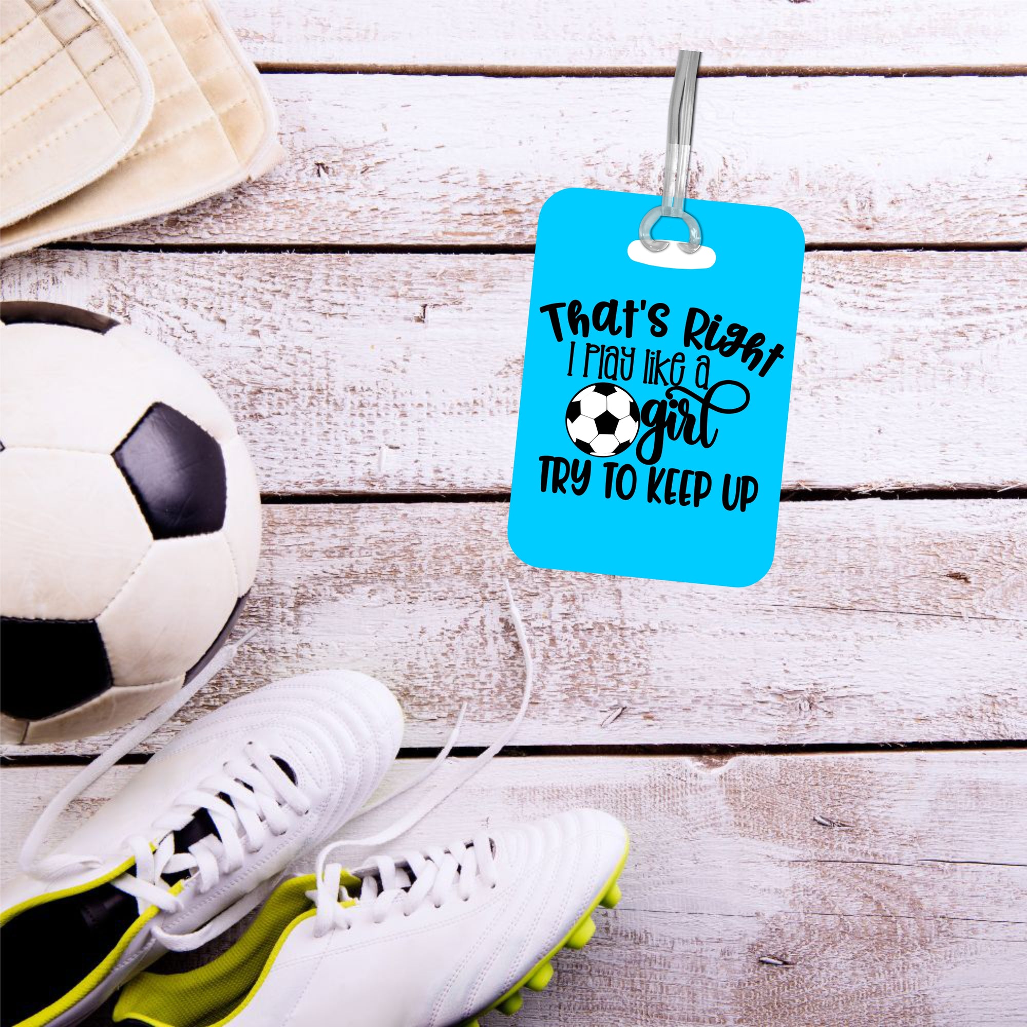 Soccer Bag Tag for Girls - Team Gift Idea