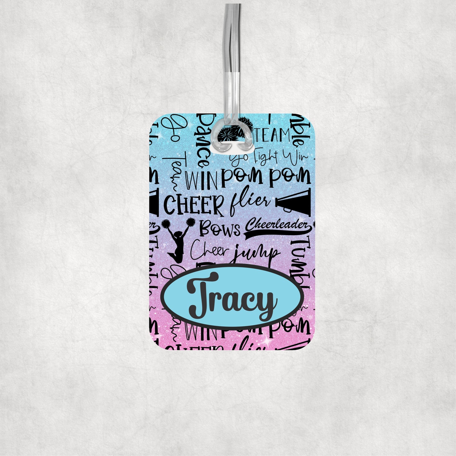 Personalized Cheer Bag Tag Gift for Cheerleader