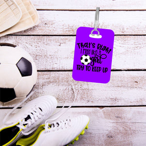Soccer Bag Tag for Girls - Team Gift Idea