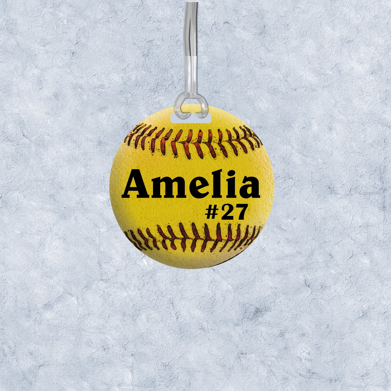 Softball Bag Tag, Personalized Gift for Girls Team