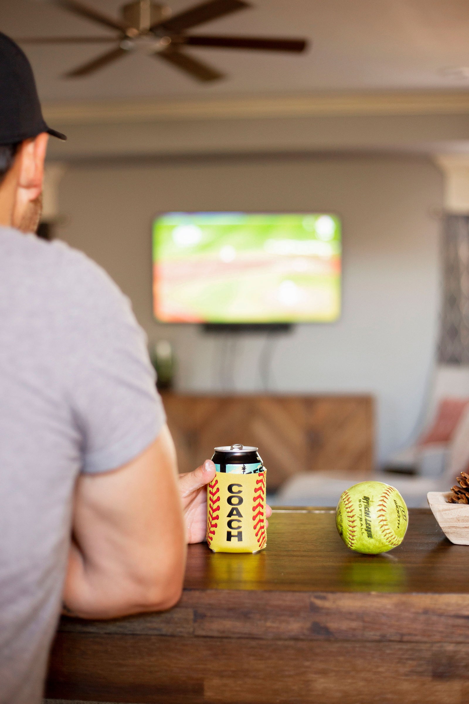 Softball Coach Gift for Men Women Neoprene Bottle Holder - Daisy Lane Company