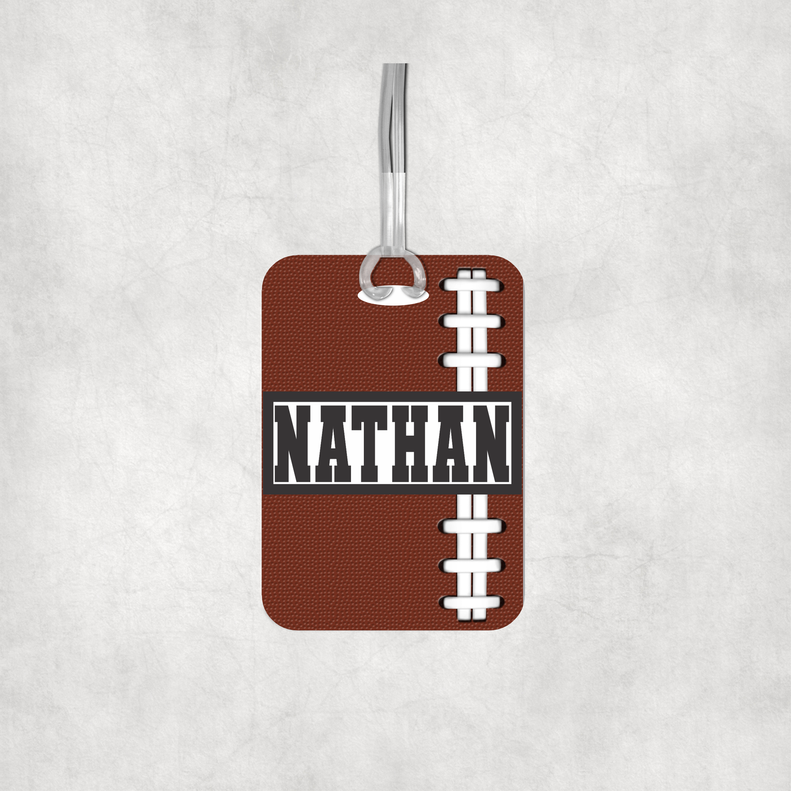 Personalized Football Luggage Tag for Boys - Name Bag Tag for Team