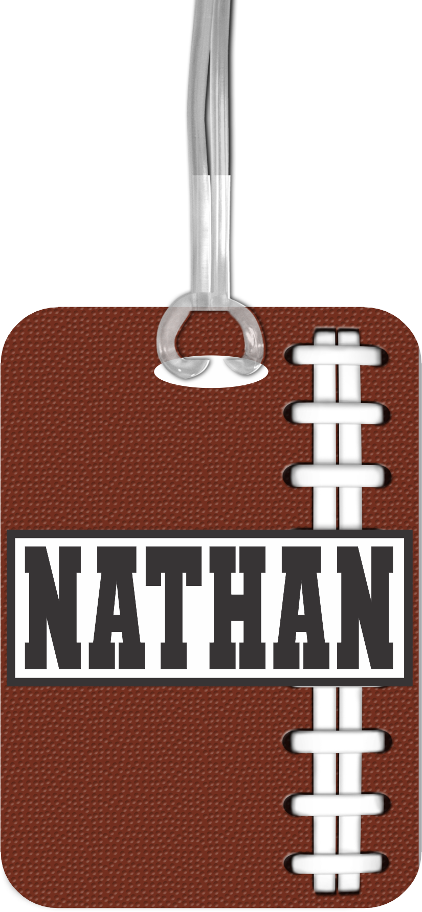 Personalized Football Luggage Tag for Boys - Name Bag Tag for Team