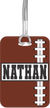 Personalized Football Luggage Tag for Boys - Name Bag Tag for Team