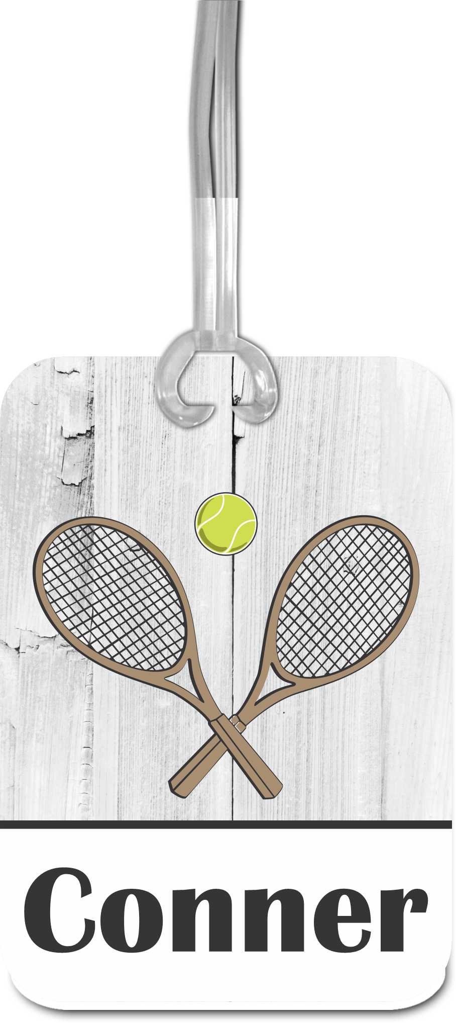 Personalized Tennis Luggage Tag - Name Bag Tag for Player